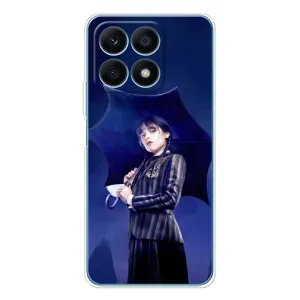 Чохли Венсдей на Huawei Honor X8a Уенсдей (AlphaPrint) (Венздей з парасолькою)