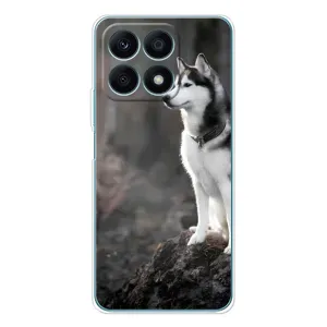 Чехол с Хаски для Huawei Honor X8a - (AlphaPrint) (Верный пес)