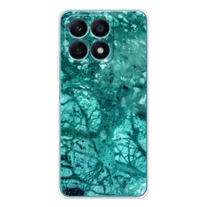 Мраморный чехол на Huawei Honor X8a (VPrint) (Зеленый мрамор)