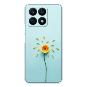 Чехлы с Цветами для Huawei Honor X8a (VPrint) (Желтый цветок)