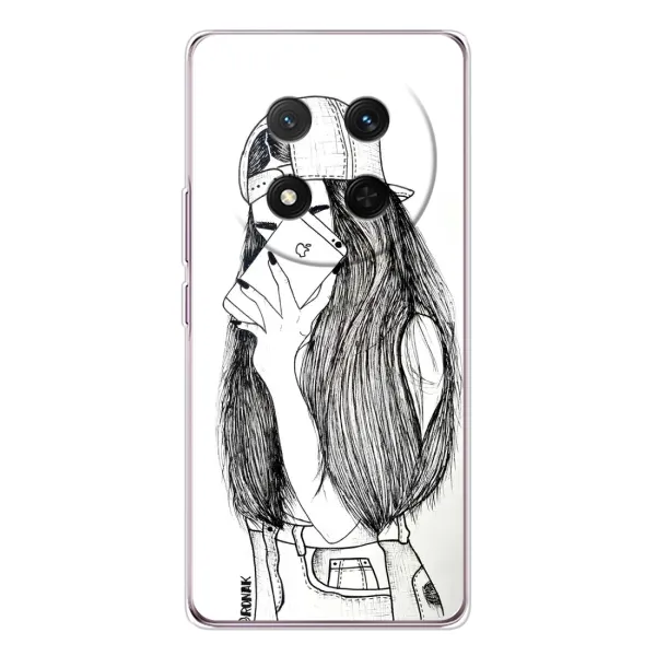 Чохол з принтом «Фото дівчини» для Huawei Honor X9c
