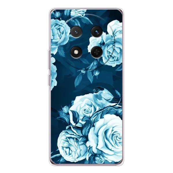 Чехол с принтом «Голубые Бутоны» для Huawei Honor X9c Чехол с принтом «Голубые Бутоны» для Huawei Honor X9c