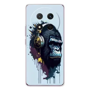 Чехол с Обезьянами Huawei Honor X9c - (AlphaPrint) (Горилла в наушниках)