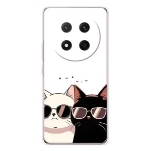 Чехол с рисунком кот на Huawei Honor X9c (Коты в очках)