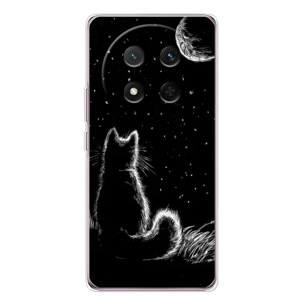 Чехол с принтом «Котик и луна» для Huawei Honor X9c