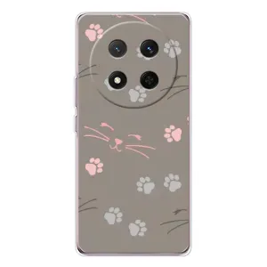 Чехол с рисунком кот на Huawei Honor X9c (Лапы и усы)