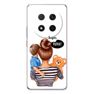 Чехол с печатью для Huawei Honor X9c - (Мама с ребенком) (AlphaPrint) (Мама с сыном)
