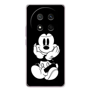 Эксклюзивный чехол для Huawei Honor X9c (AlphaPrint - Мультяшные) (Микки на черном)