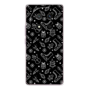Новорічні, Святкові Чохли для Huawei Honor X9c - 2024 год (Новорічний фон)