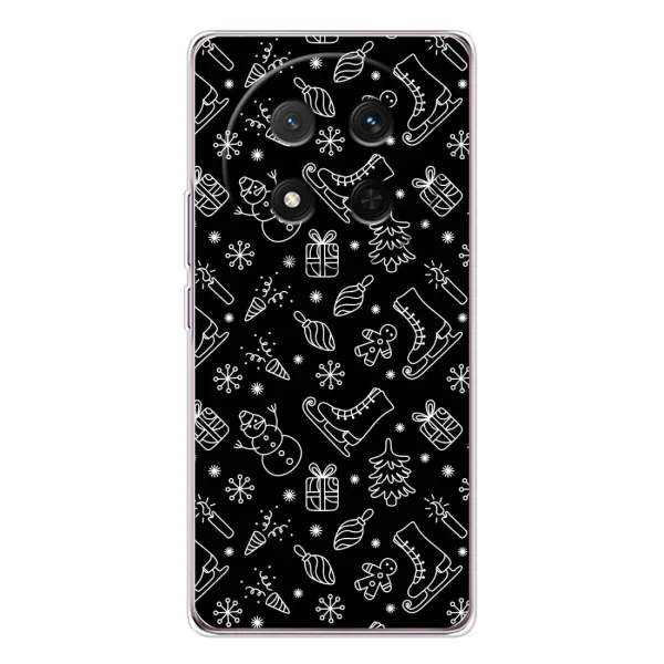 Чехол с принтом «Новогодний фон» для Huawei Honor X9c