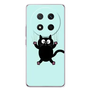 Чехол с принтом для Huawei Honor X9c (AlphaPrint) Модные коты (Падающий кот)