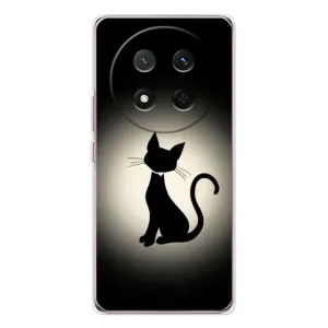 Чехол с принтом для Huawei Honor X9c (AlphaPrint) Модные коты (Силуэт котика)