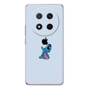 Чехол с принтом Стич на Huawei Honor X9c (Stitch apple)