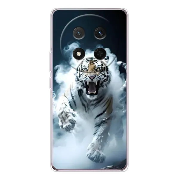 Чехол с принтом «Белый тигр в дыму» для Huawei Honor X9c