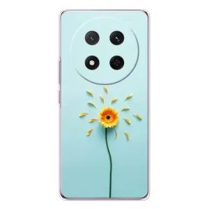 Чехлы с Цветами для Huawei Honor X9c (VPrint) (Желтый цветок)