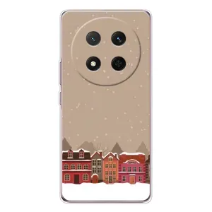 Новорічні, Святкові Чохли для Huawei Honor X9c - 2024 год (Зимове місто)
