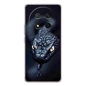 Чехол с картинкой «Хищники» для Huawei Honor X9c (Черная змея)