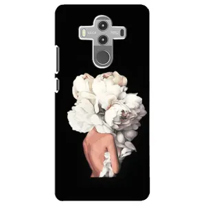 Чехлы (ART) Цветы на Huawei Mate 10 Pro (VPrint) (Белые цветы)