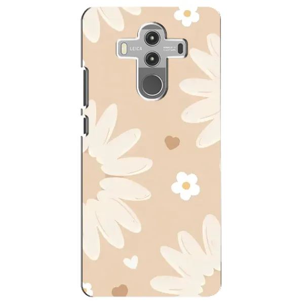 Чехол с принтом «Бежевые цветы» для Huawei Mate 10 Pro