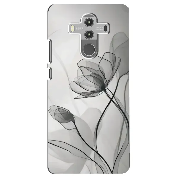Чехол с принтом «Черные цветы» для Huawei Mate 10 Pro