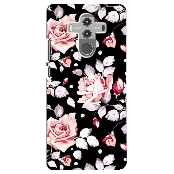 Чехол с принтом «Цветочки на черном» для Huawei Mate 10 Pro