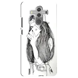 Чехол с печатью для Huawei Mate 10 Pro - (Мода) (AlphaPrint) (Фото девочки)