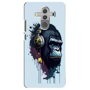 Чехол с Обезьянами Huawei Mate 10 Pro - (AlphaPrint) (Горилла в наушниках)