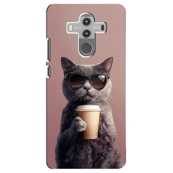 Чехол с принтом «Кот с кофе» для Huawei Mate 10 Pro