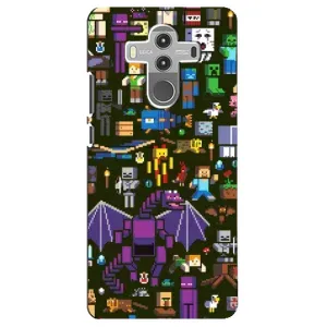 Чехол Майнкрафт на Huawei Mate 10 Pro (AlphaPrint) Minecraft (Коллаж Майнкрафт)