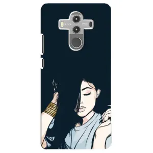 Чехол с печатью для Huawei Mate 10 Pro - (Мода) (AlphaPrint) (Красивая девочка)