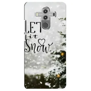 Новогодние, Праздничные Чехлы для Huawei Mate 10 Pro - 2024 год (Let it snow)
