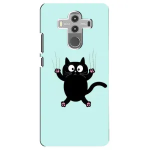 Чехол с принтом для Huawei Mate 10 Pro (AlphaPrint) Модные коты (Падающий кот)