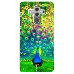 Чехол с птицами на Huawei Mate 10 Pro (VPrint) (Яркий Павлин)