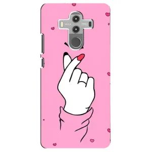 Чехол с принтом для Huawei Mate 10 Pro (AlphaPrint - Знак сердечка)