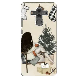 Різдвяні, Святкові Чохли для Хуавей Мейт 10 (Дівчина з ялинкою)