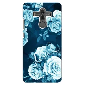 Чехлы (ART) Цветы на Huawei Mate 10 (VPrint) (Голубые Бутоны)