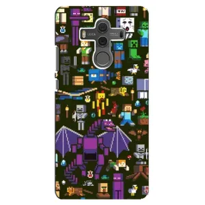 Чохол Майнкрафт на Huawei Mate 10 (AlphaPrint) Minecraft (Колаж Майнкрафт)