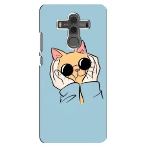 Чохол на Хуавей Мейт 10 з Котиками (VPrint) (Котик в окулярах)