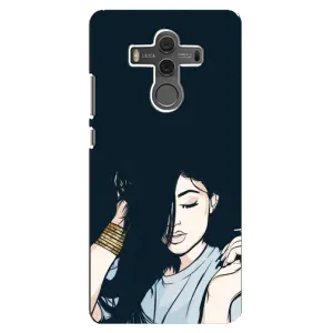 Чехол с печатью для Huawei Mate 10 - (Мода) (AlphaPrint) (Красивая девочка)