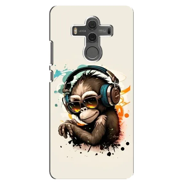 Чохол з принтом «Макака в навушниках» для Huawei Mate 10