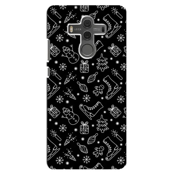 Чехол с принтом «Новогодний фон» для Huawei Mate 10