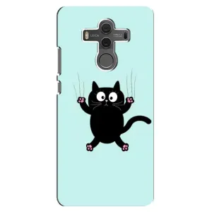 Чехол с принтом для Huawei Mate 10 (AlphaPrint) Модные коты (Падающий кот)