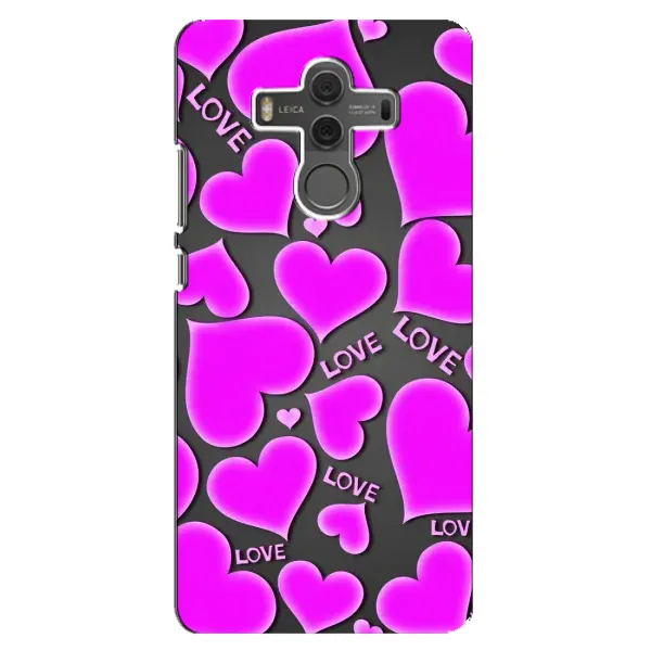 Чохол з принтом «Pink hearts» для Huawei Mate 10 Чохол з принтом «Pink hearts» для Huawei Mate 10