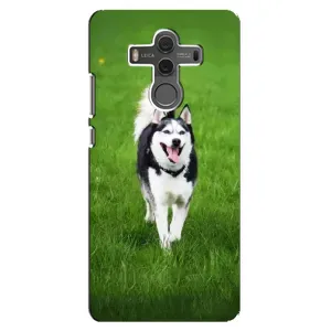 Чехол с Хаски для Huawei Mate 10 - (AlphaPrint) (Радостный Хаски)