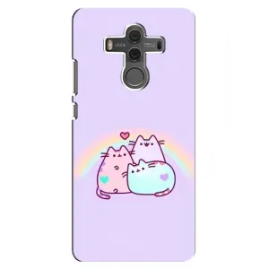 Чохол на Хуавей Мейт 10 з Котиками (VPrint) (Радужний котик)