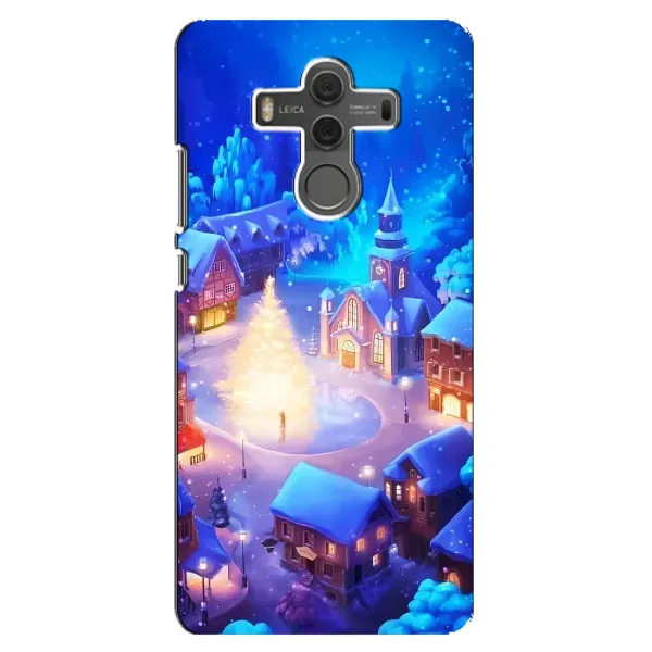 Чехол с принтом «Рождественский город» для Huawei Mate 10