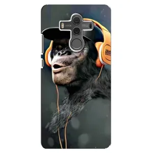 Чохол з Мавпами Huawei Mate 10 - (AlphaPrint) (В навушниках)