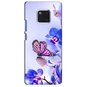 Чехлы с Цветами для Huawei Mate 20 Pro, LYa-l09, LYA-L29 (VPrint) (Бабочка на цветочке)