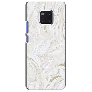 Мраморный чехол на Huawei Mate 20 Pro, LYa-l09, LYA-L29 (VPrint) (Белый мрамор)