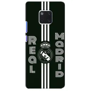 ФК Реал Мадрид чехлы для Huawei Mate 20 Pro, LYa-l09, LYA-L29 (AlphaPrint) (черно белый Реал)